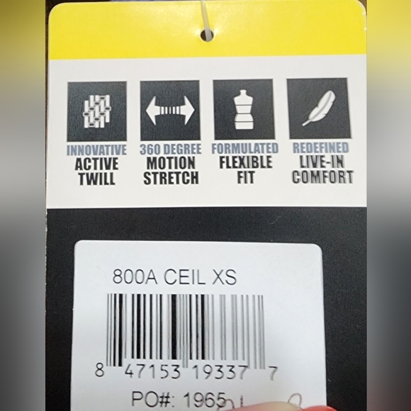 WonderWork 800A Unisex Snap Front Scub Jacket. Ceil Blue. Size XS. NWT (A18) - Picture 6 of 8